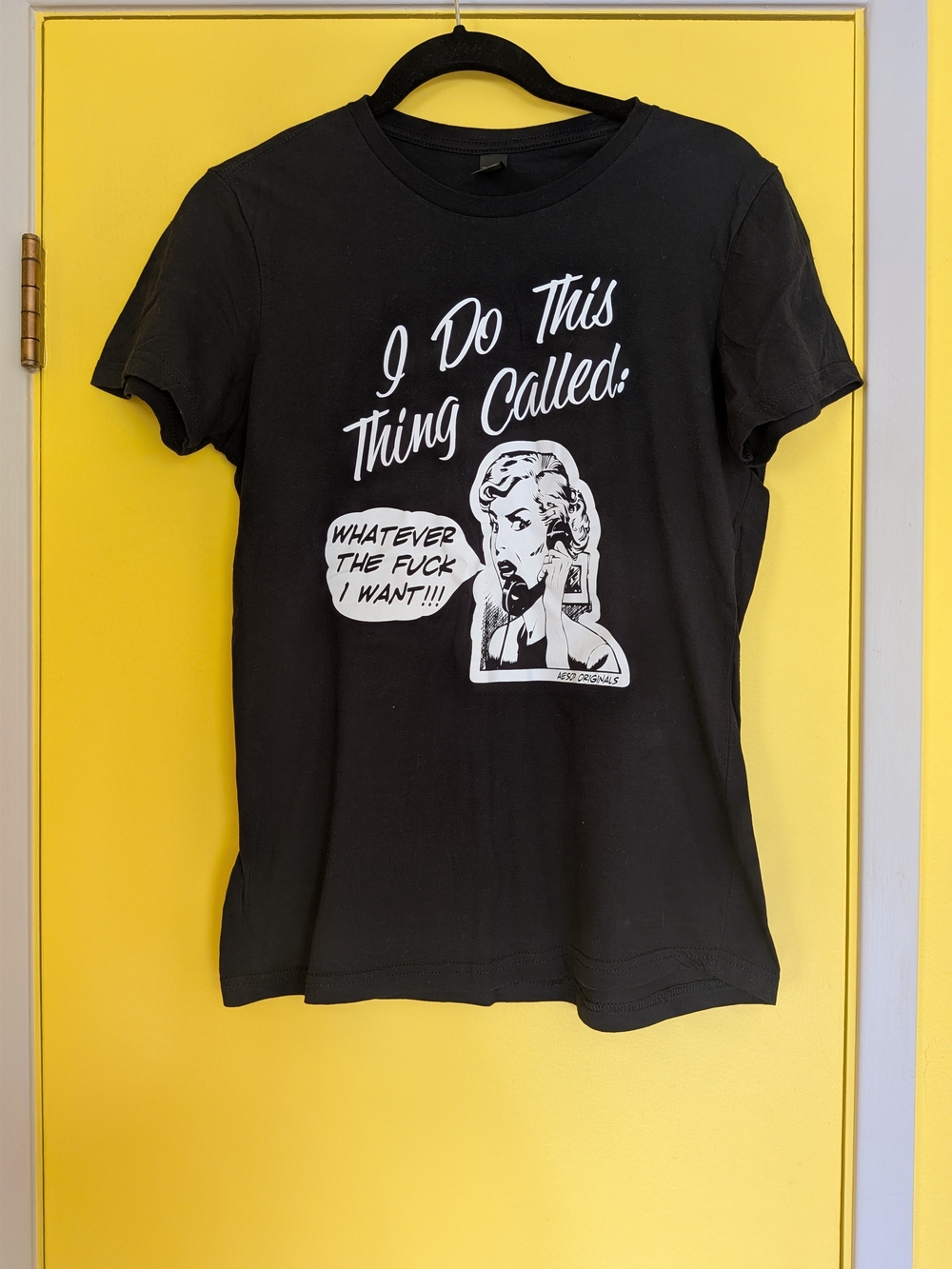 I Do This Thing Called Whatevet The F*** I Want Black Graphic Short-Sleeve Shirt
